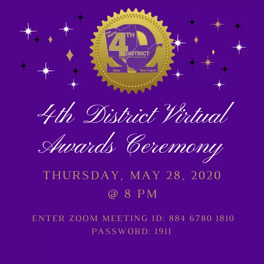 4th District Awards Ceremony Flyer