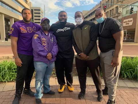 Members present at Peace Rally